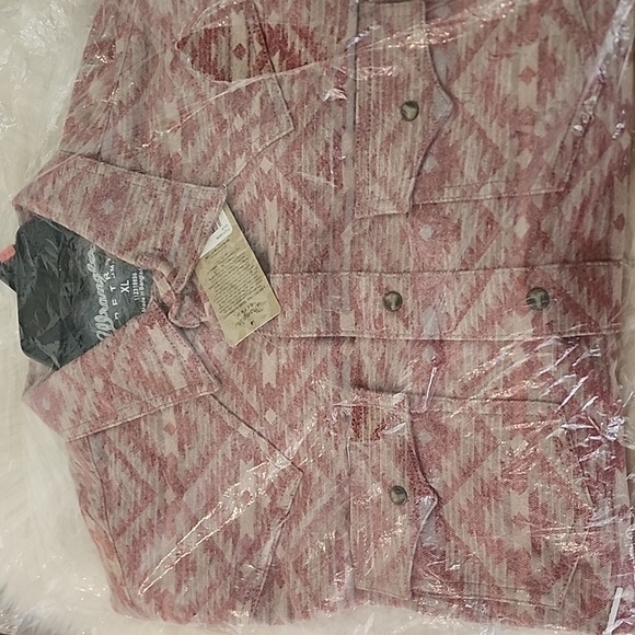 WRANGLER Retro Aztec Jacquard Snap Jacket Men's Size XL NWT - Picture 3 of 14